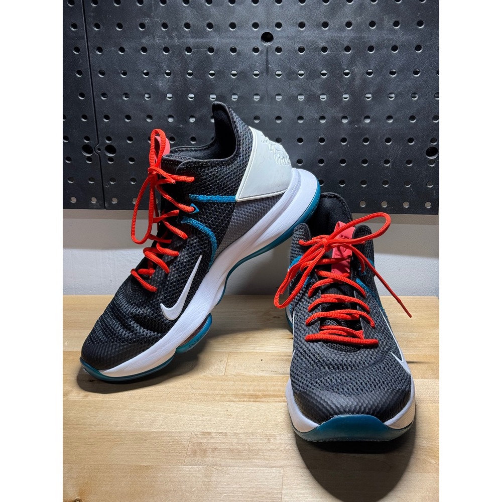 Nike LeBron Witness 5 Black Bright‎ Crimson Blue BV7427-005 Mens Size 13